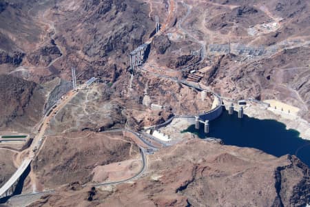 Aerial Image of HOOVER DAM, NEVADA ARIZONA BORDER