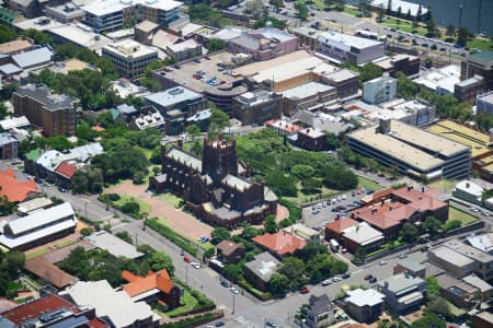 Aerial Image of CHRIST CHURCH CATHEDRAL, NEWCASTLE
