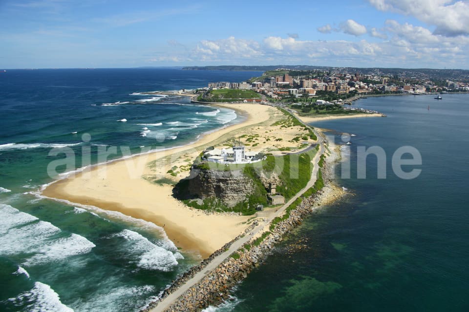 Aerial Image of Nobbys Head, Newcastle NSW