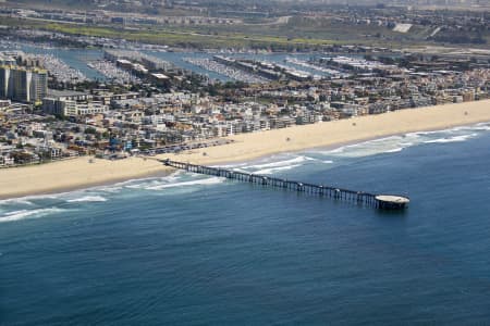 Aerial Image of VENICE FISHING PIER CALIFORNIA