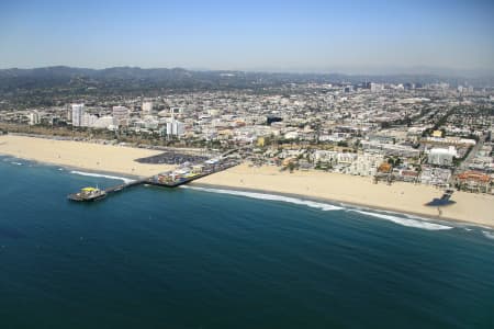 Aerial Image of SANTA MONICA PIER, CALIFORNIA