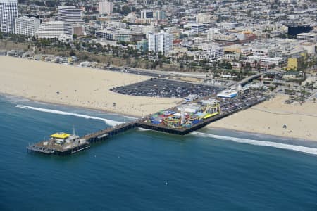 Aerial Image of SANTA MONICA PIER CALIFORNIA