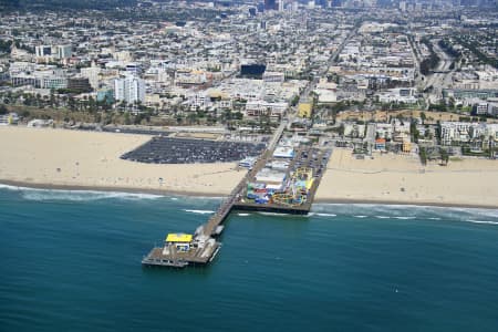 Aerial Image of SANTA MONICA PIER CALIFORNIA