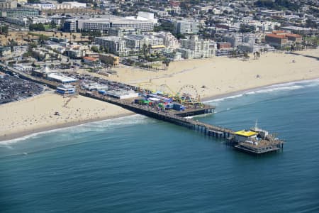 Aerial Image of SANTA MONICA PIER CALIFORNIA
