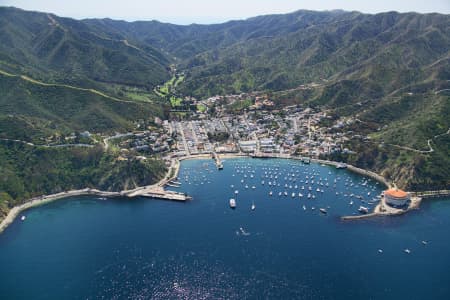 Aerial Image of AVALON, SANTA CATALINA ISLAND, CALIFORNIA