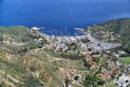 Aerial Image of AVALON, SANTA CATALINA ISLAND, CALIFORNIA