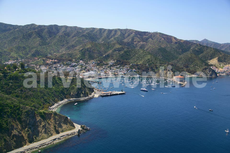 Aerial Image of Avalon Santa Catalina California