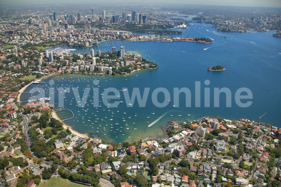 Aerial Image of Point Piper to Sydney CBD