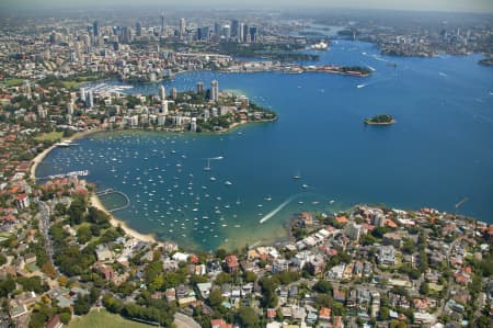 Aerial Image of POINT PIPER TO SYDNEY CBD