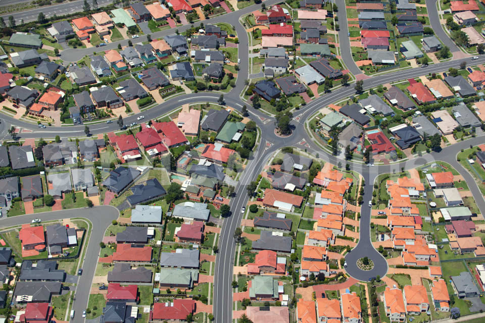 Aerial Image of Suburban Maze, Sydney