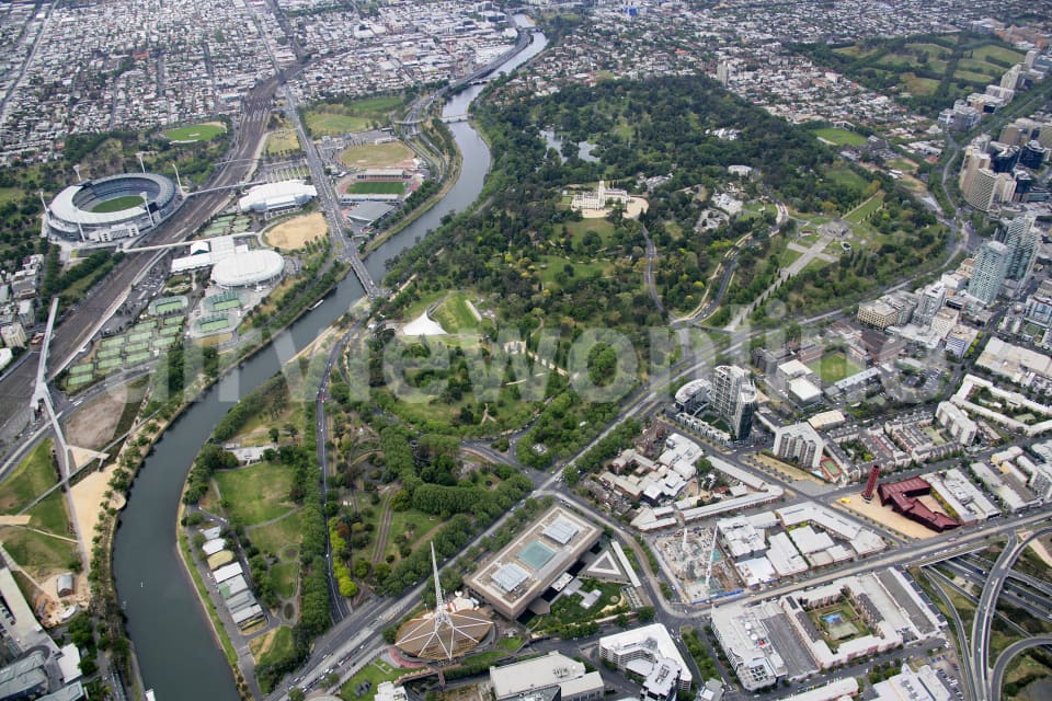 Aerial Image of King\'s Domain, Melbourne