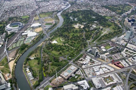 Aerial Image of KING\'S DOMAIN, MELBOURNE