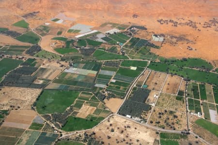 Aerial Image of FARMING IN THE DESERT, RAS AL-KHAIMAH