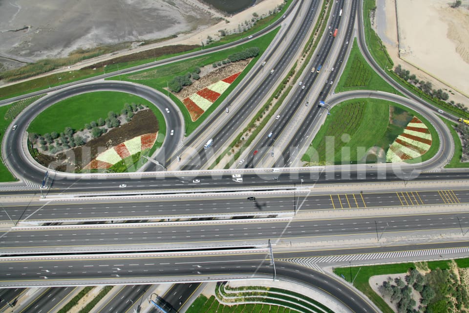 Aerial Image of Ras Al Khor Intersection, Dubai