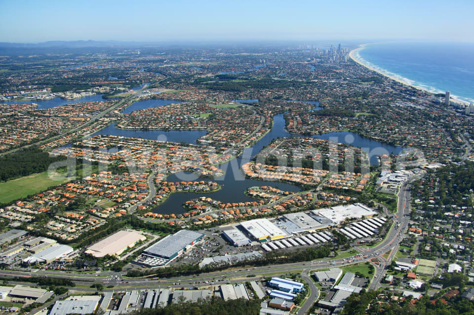 Aerial Image of Burleigh Waters to Surfers Paradise