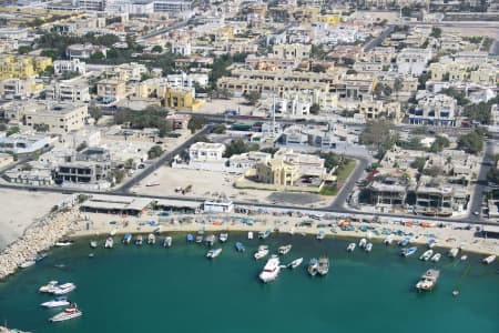 Aerial Image of UMM SUQEIM FISHING HARBOUR