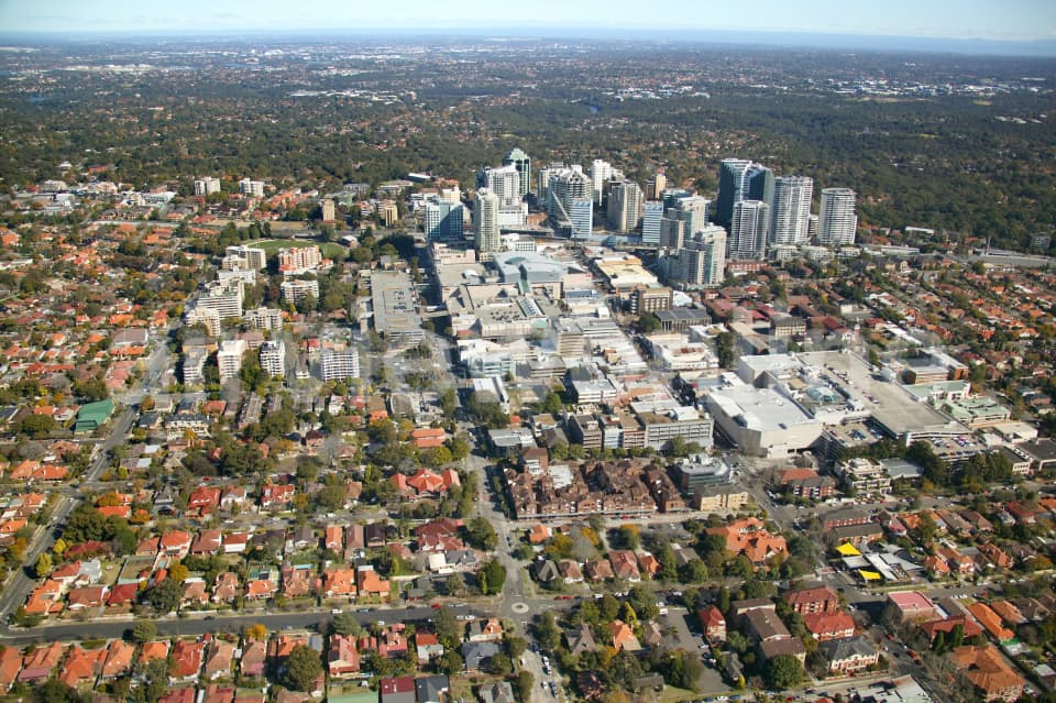 Aerial Image of Chatswood looking west