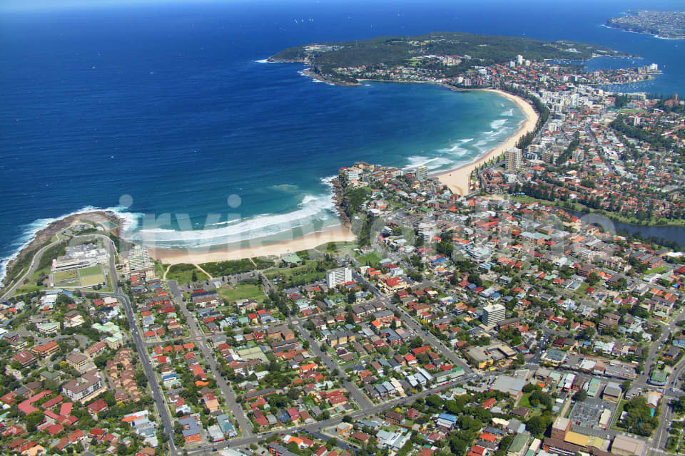 Aerial Image of Freshwater to North Head