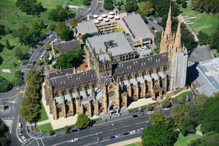 Aerial Image of ST MARY\'S CATHEDRAL, SYDNEY