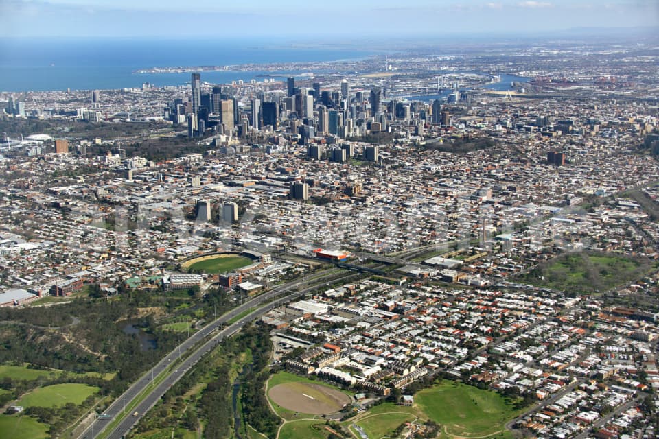 Aerial Image of Yarra Bend to Melbourne