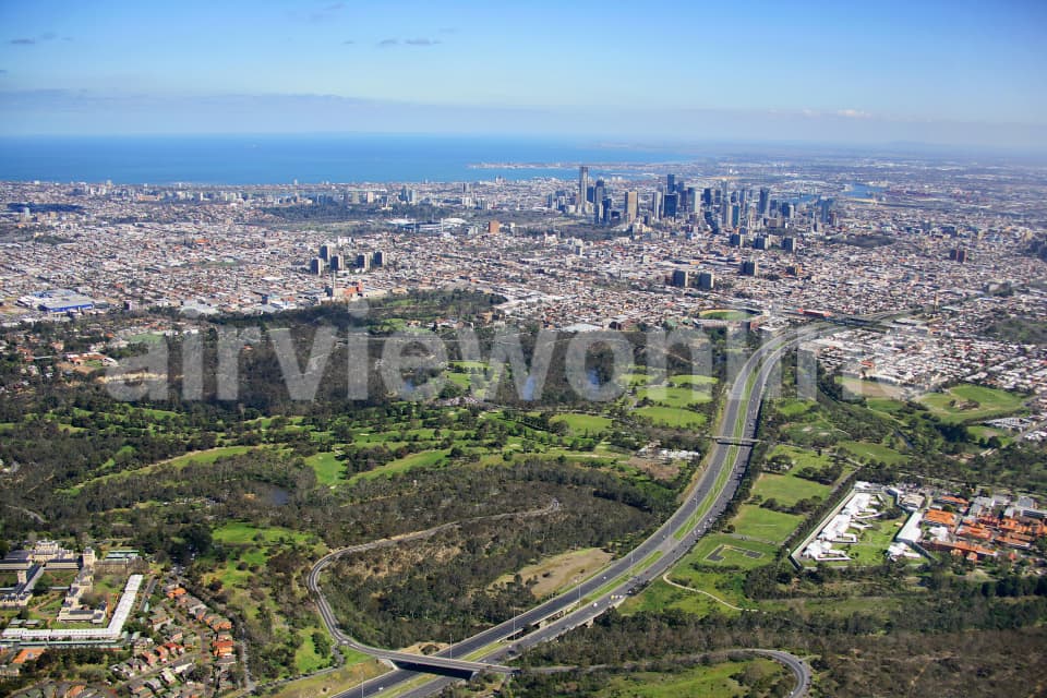 Aerial Image of Melbourne From Kew
