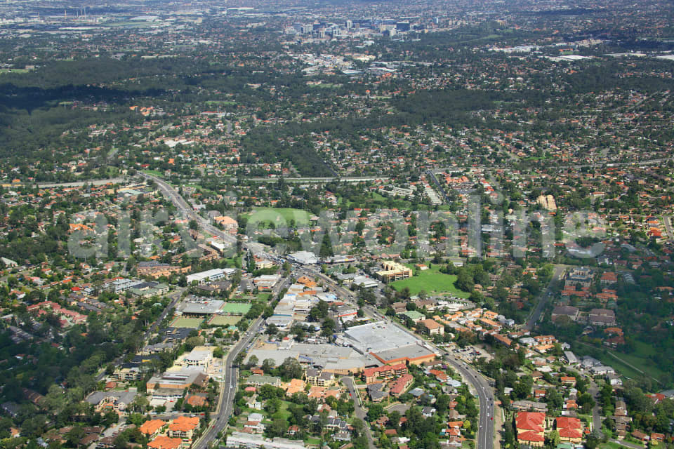 Aerial Image of Baulkham Hills to Parramatta, NSW