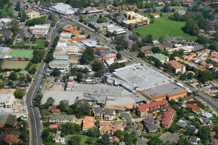 Aerial Image of BAULKHAM HILLS SHOPPING CENTRE