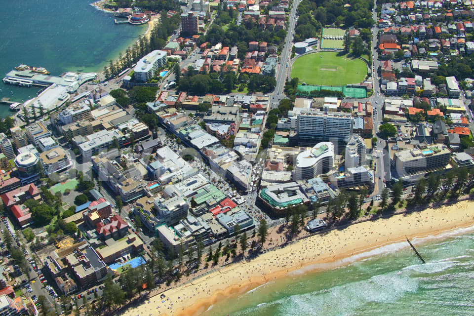 Aerial Image of Manly on a Saturday