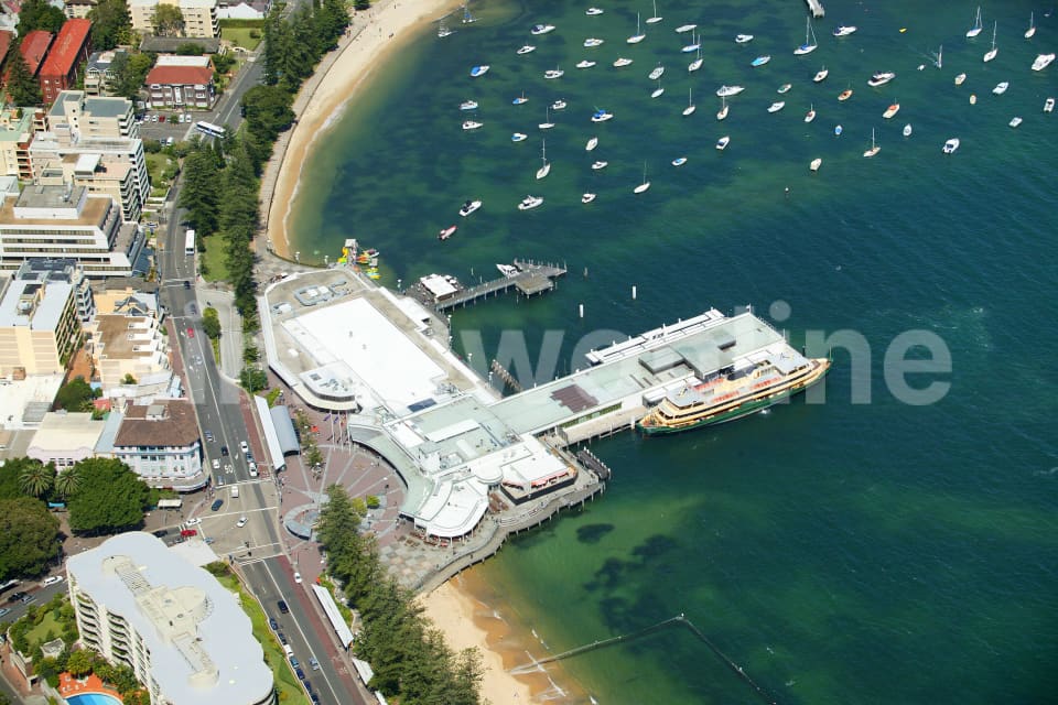 Aerial Image of Manly Wharf Close Up