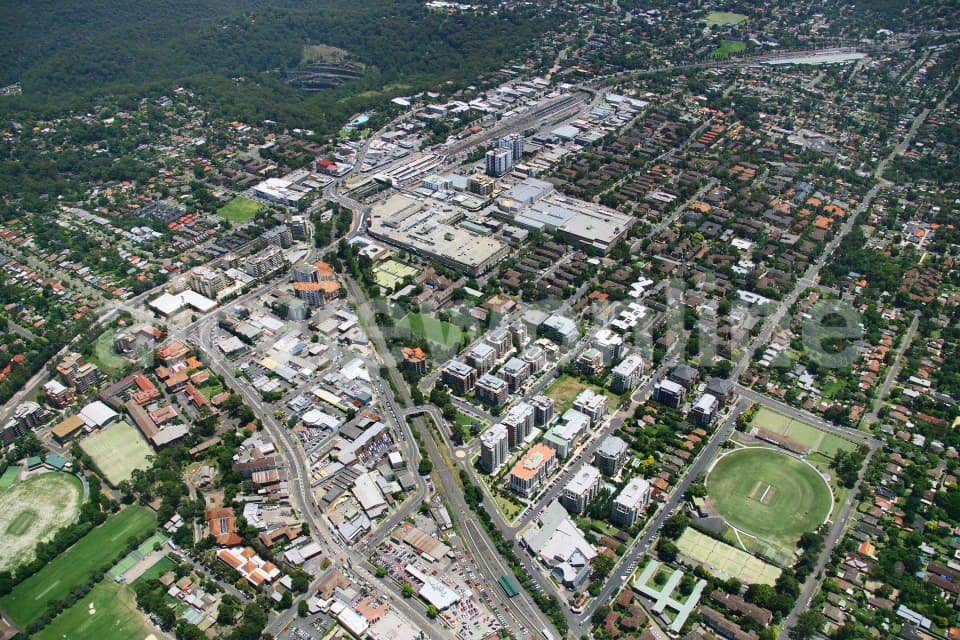 Aerial Image of Hornsby, NSW