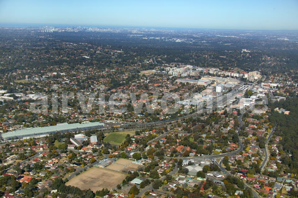 Aerial Image of Hornsby and The City