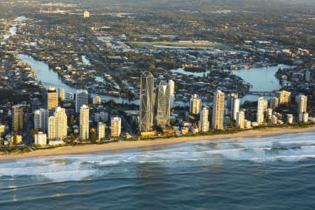 Aerial Image of SURFERS PARADISE SUNRISE