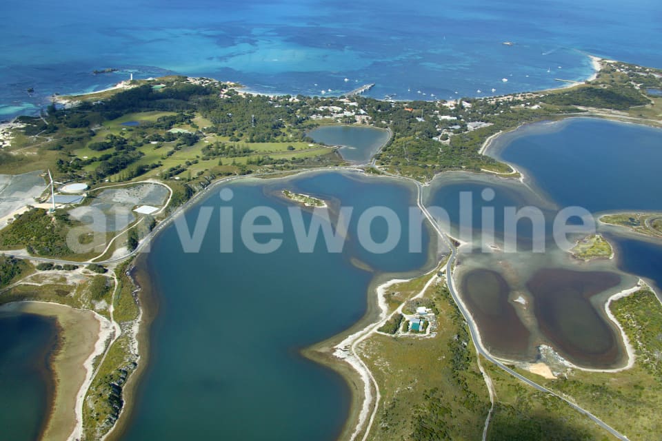 Aerial Image of Herschel Lake, Rottnest Island