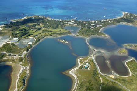 Aerial Image of HERSCHEL LAKE, ROTTNEST ISLAND