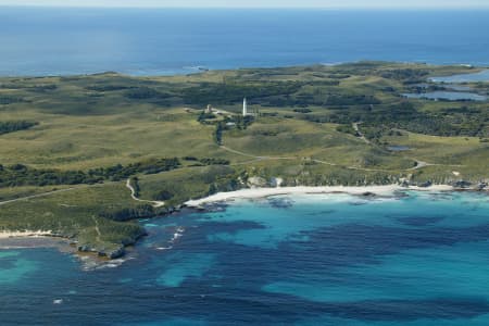 Aerial Image of ROTTNEST ISLAND LIGHTHOUSE , WADJEMUP HILL