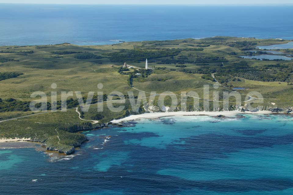 Aerial Image of Rottnest Island Lighthouse , Wadjemup Hill