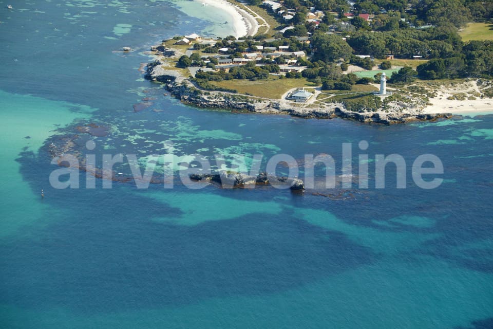 Aerial Image of Pinky Beach, Rottnest Island