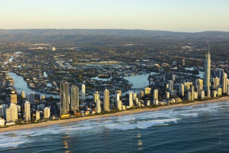 Aerial Image of SURFERS PARADISE SUNRISE