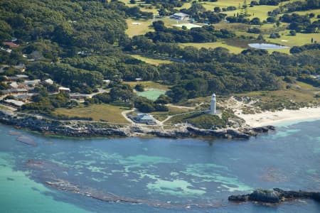 Aerial Image of BATHURST LIGHTHOUSE, ROTTNEST ISLAND