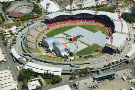 Aerial Image of SETTING UP FOR BIG DAY OUT 2008
