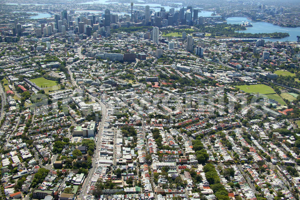 Aerial Image of Paddington to Sydney