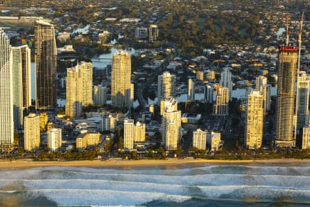 Aerial Image of SURFERS PARADISE SUNRISE