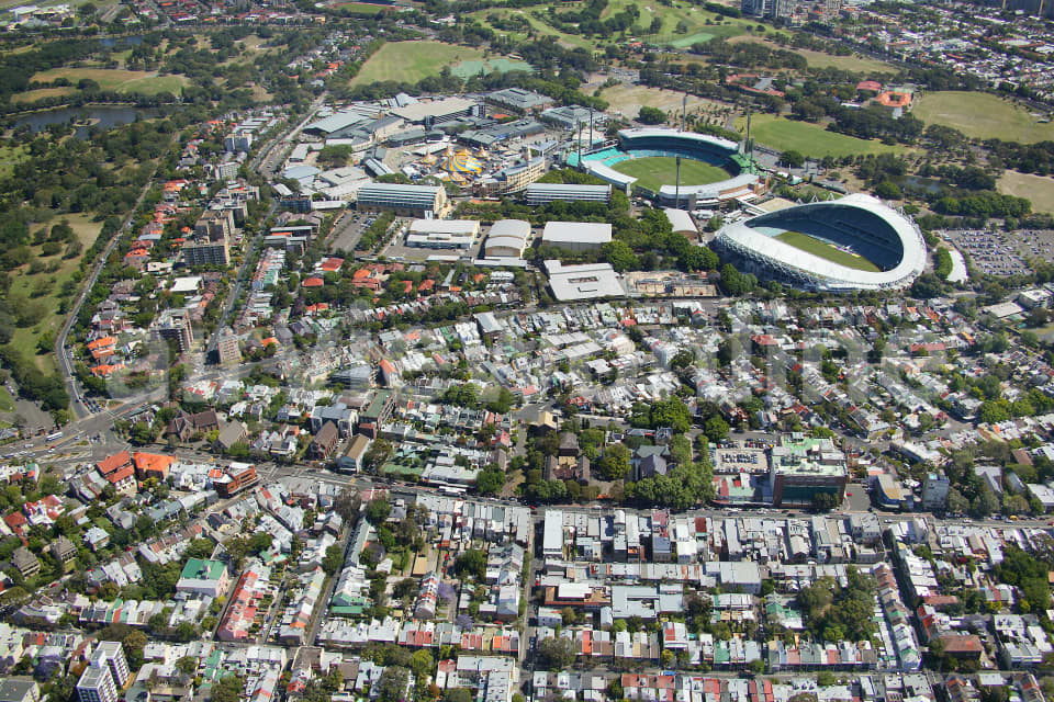 Aerial Image of Paddington & Moore Park