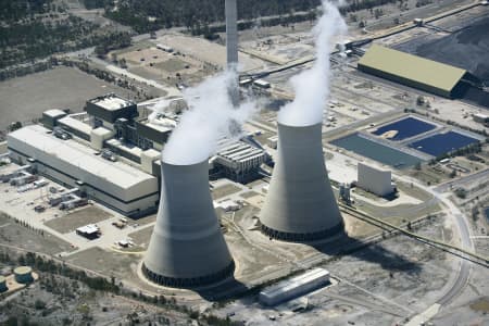 Aerial Image of POWER PLANT CLOSE UP