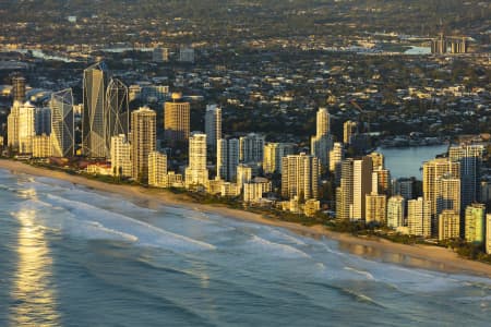 Aerial Image of SURFERS PARADISE SUNRISE