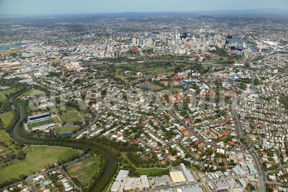 Aerial Image of Kelvin Grove to Brisbane