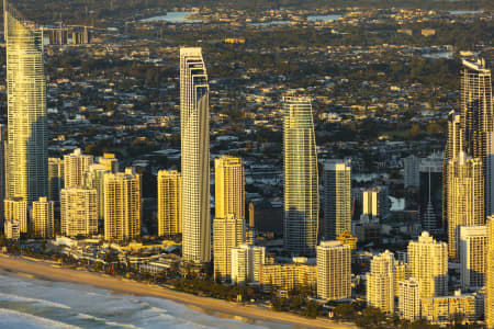 Aerial Image of SURFERS PARADISE SUNRISE