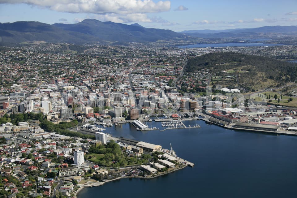 Aerial Image of Hobart City, Tasmania