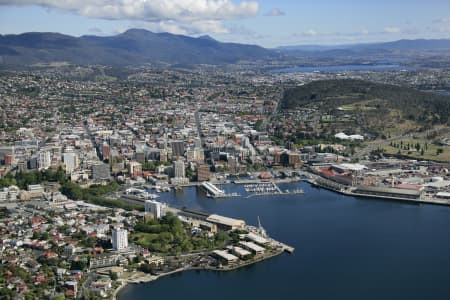 Aerial Image of HOBART CITY, TASMANIA