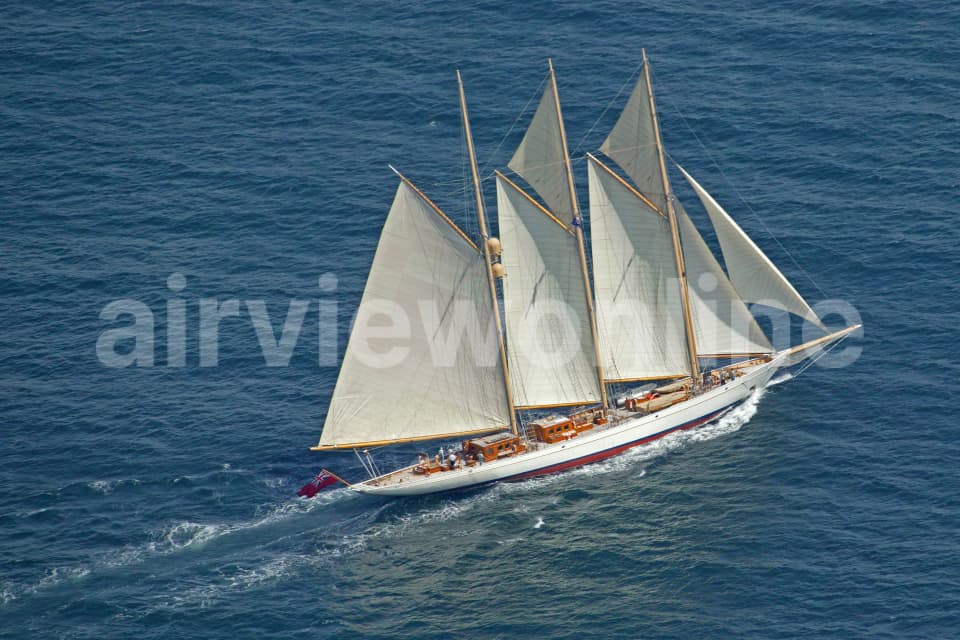 Aerial Image of Sailing on the Harbour